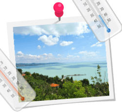 Különböző hőmérsékletű Balaton